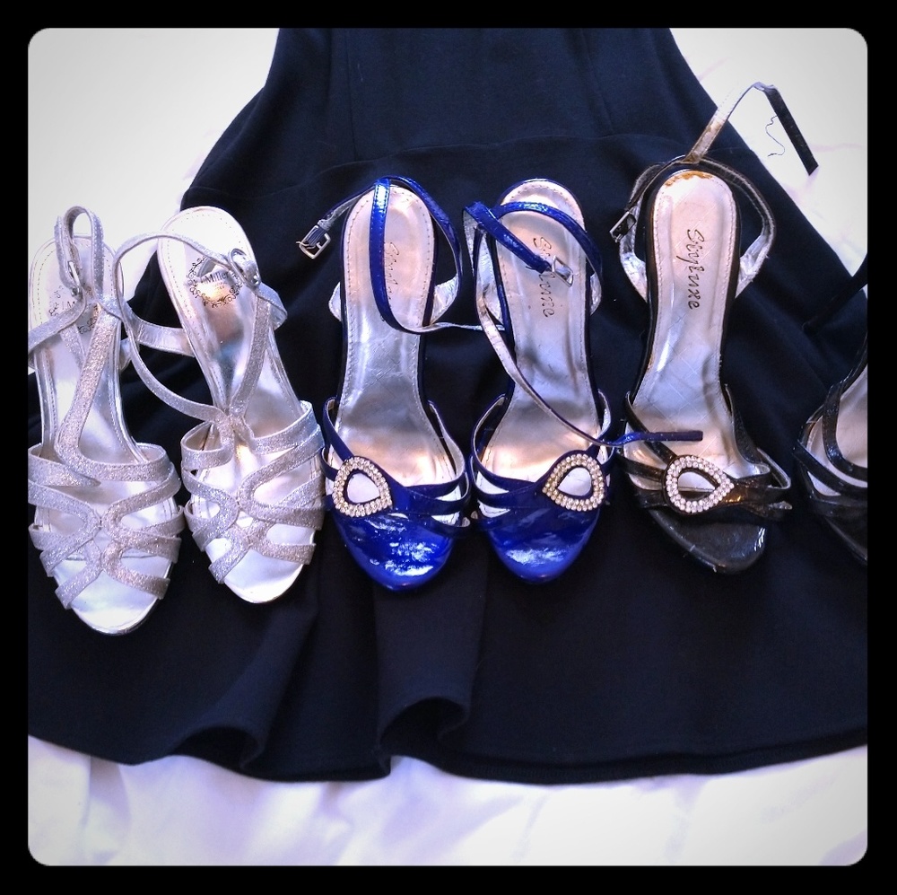 Bling shoe trio all size 6